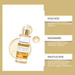 Kojic Acid Turmeric Spray and Serum Keratin Care Exfoliating Peeling Solution Nourishing Hydrating Skin Care Firmness