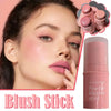 Velvet Liquid Blush Matte Sponge Head Blusher Natural Lasting Brighten Facial Contour Blush Tint Makeup