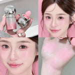 Velvet Liquid Blush Matte Sponge Head Blusher Natural Lasting Brighten Facial Contour Blush Tint Makeup