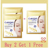 10pcs Korean Collagen Anti Wrinkle Facial Mask  Fade Fine Lines Anti Aging Firm Skin Moisturizing Brightening Skincare Mask