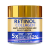 Retinol & Collagen Face Cream 60g, Anti-Aging Firming Moisturizer with Hyaluronic Acid, Fast Delivery