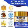 Retinol & Collagen Face Cream 60g, Anti-Aging Firming Moisturizer with Hyaluronic Acid, Fast Delivery