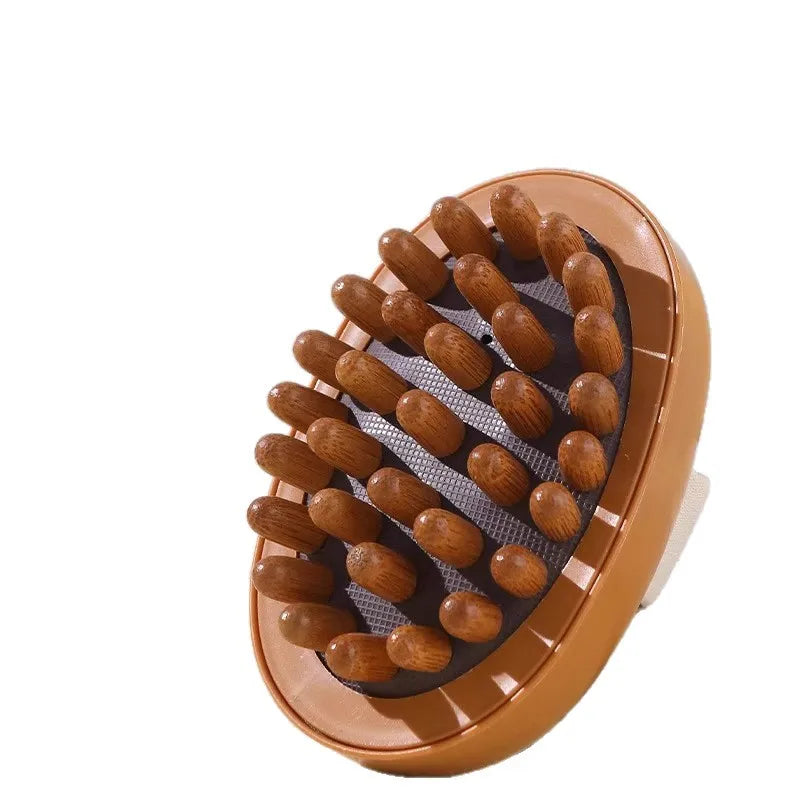 1pc Meridian Massage Brush Soft Manual Full Body Gua Sha Massager Head Abdomen Leg Body Relaxation Home Use Anti-Fatigue